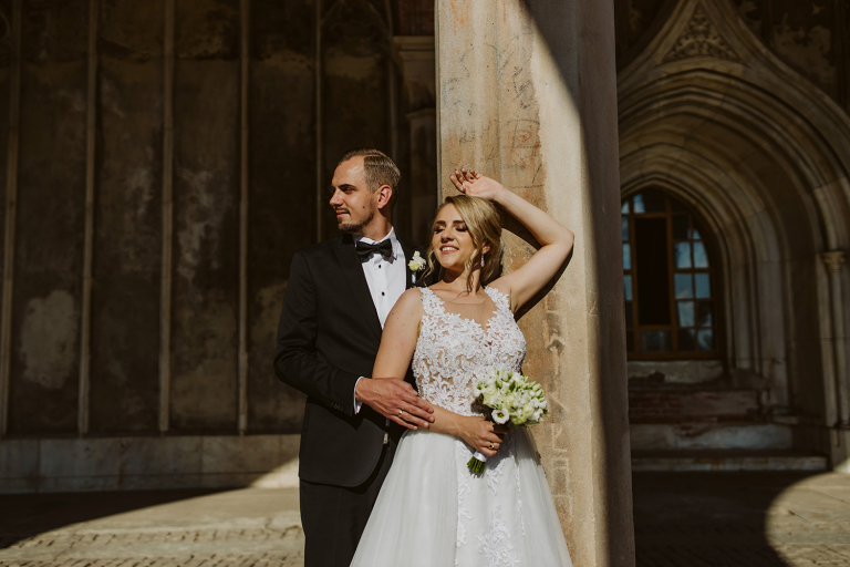 sesja plenerowa w pałacu ząbkowice