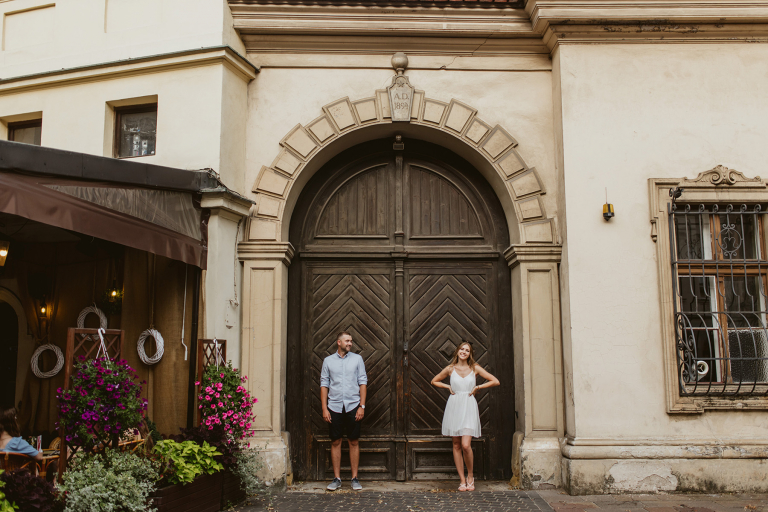 sesja na starym mieście w krakowie