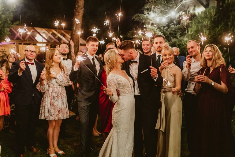 zimne ognie na weselu