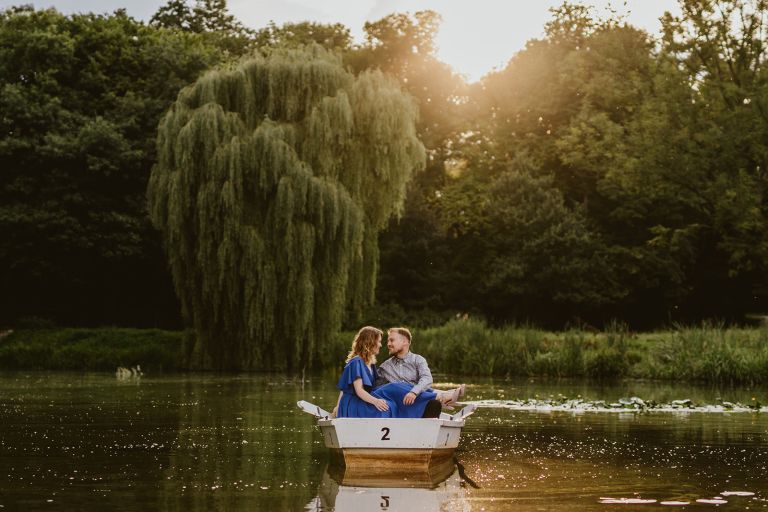 sesja narzeczeńska na łódce – Pszczyna