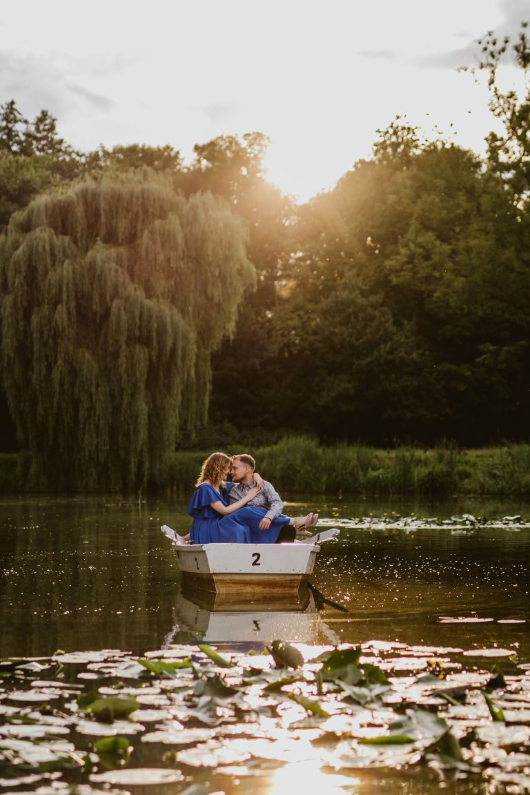 park pałacowy w Pszczynie – sesja narzeczeńska