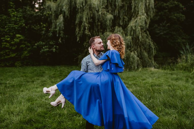 sesja narzeczeńska na łódce – Pszczyna