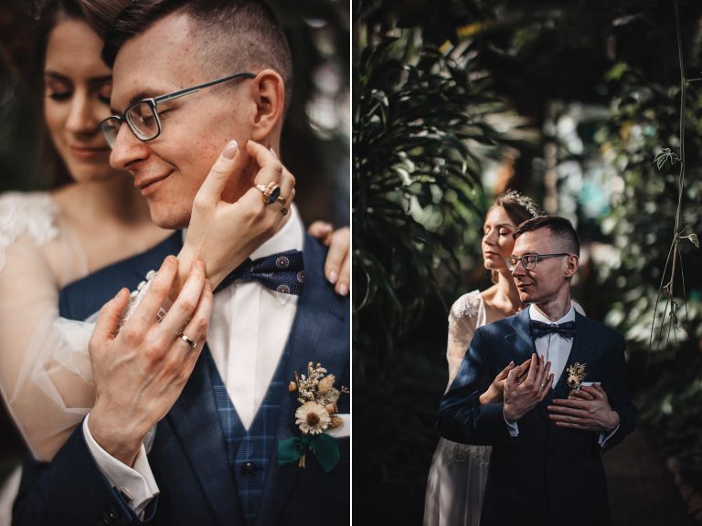 Sesja ślubna w Palmiarni Gliwice – zakochani pośród tropików