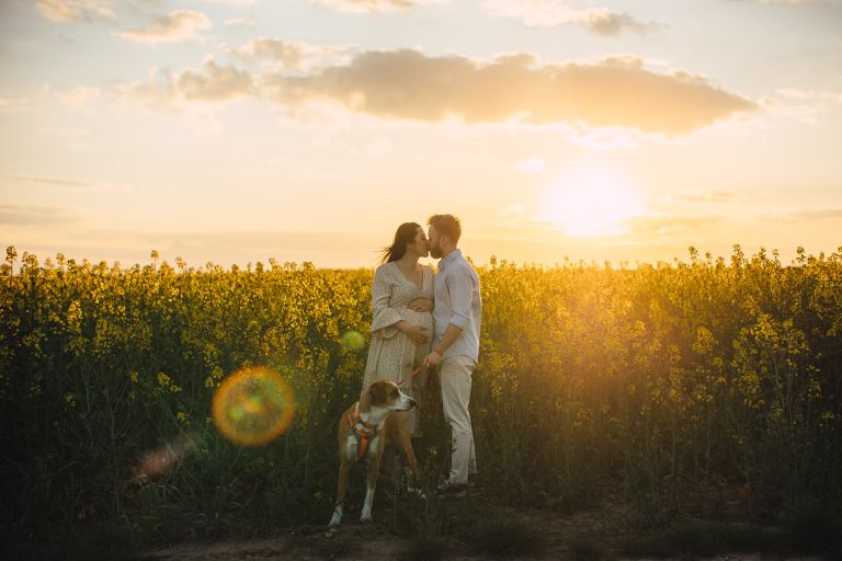 Zuzia i Szymon z Freją – podsumowanie sesji ciążowej Śląsk