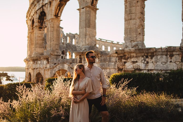 sesja narzeczeńska w puli chorwacja