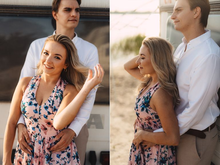 sesja narzeczeńska nad jeziorem pogoria