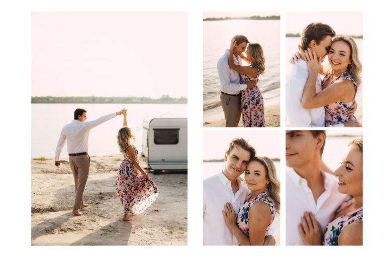 sesja narzeczeńska nad jeziorem pogoria