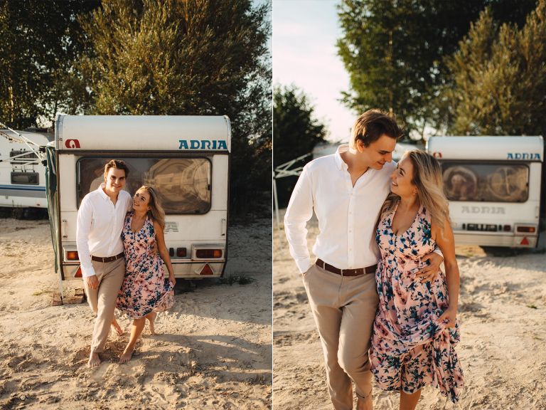 sesja narzeczeńska nad jeziorem pogoria