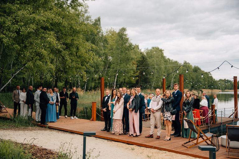 ślub nad jeziorem boho pogoria