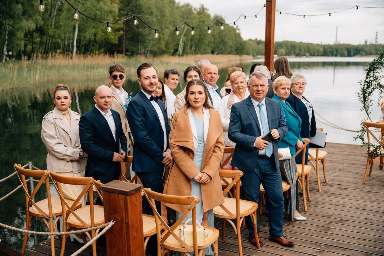 ślub nad jeziorem boho pogoria