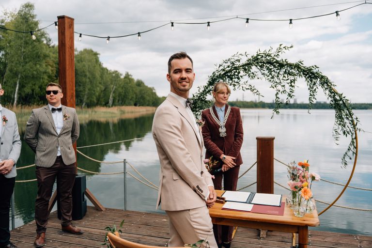 ślub nad jeziorem boho pogoria