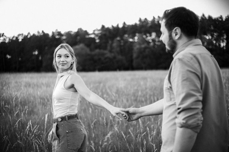 Plenerowa sesja narzeczeńska Dominiki i Przemka, Śląsk