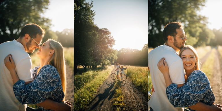 Lifestyle’owa sesja narzeczeńska na łące, Dominika i Przemek, fotograf Śląsk